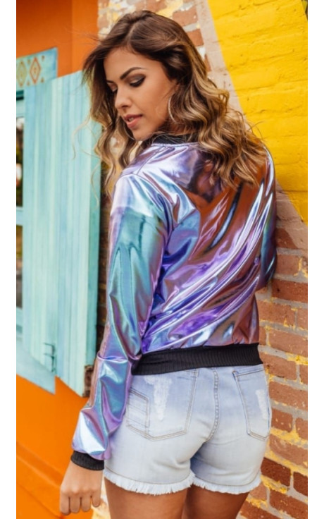 Bomber holográfica best sale