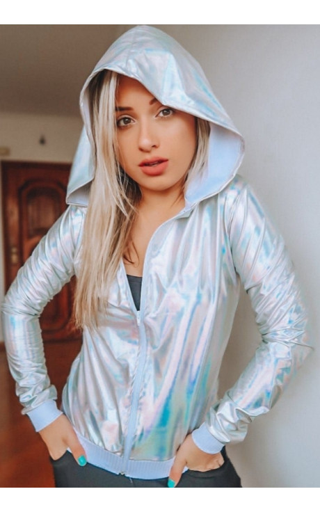 Jaqueta holografica feminina store